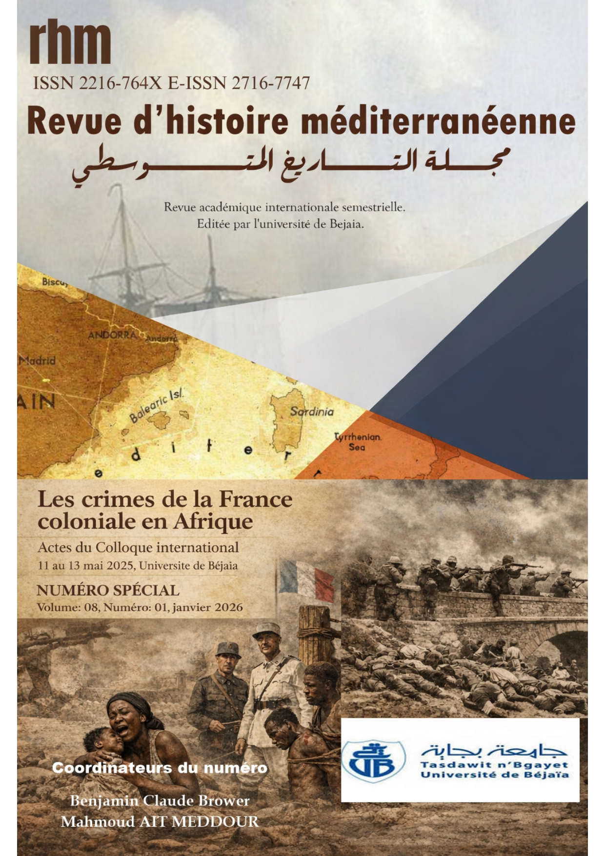 					Afficher Vol. 8 No 1 (2026): Numéro spécial:  les crimes de la France coloniale en Afrique
				